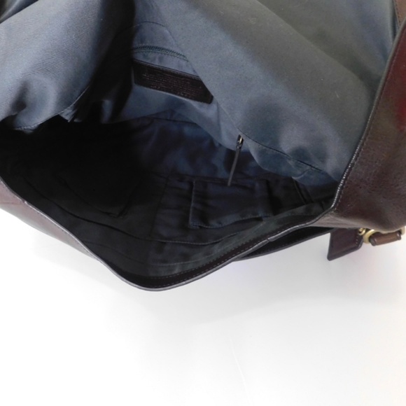 Vintage COACH Brown Leather Messenger Bag Crossbody Briefcase Academia Teacher - Picture 10 of 11